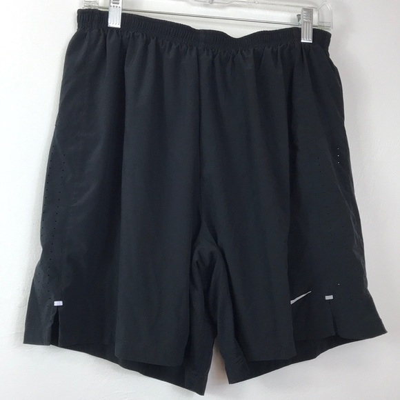 nike dri fit lined running shorts